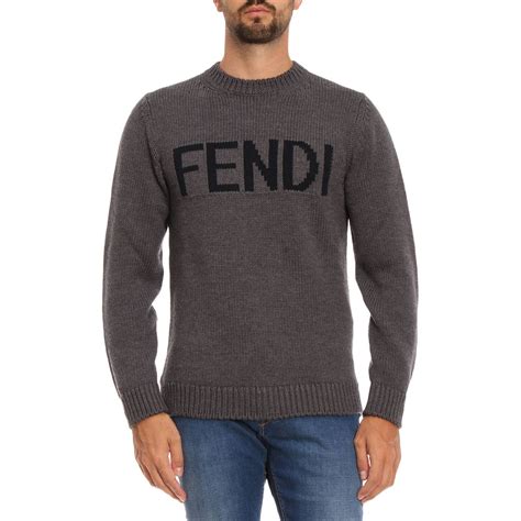 mens fendi family sweater|fendi men's gray pullover hoodie.